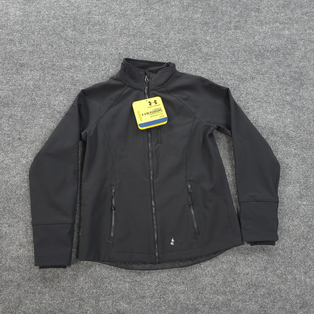 Under Armour‎ Jacket Womens S Black UA Storm Contender Softshell Hiking Outdoors
